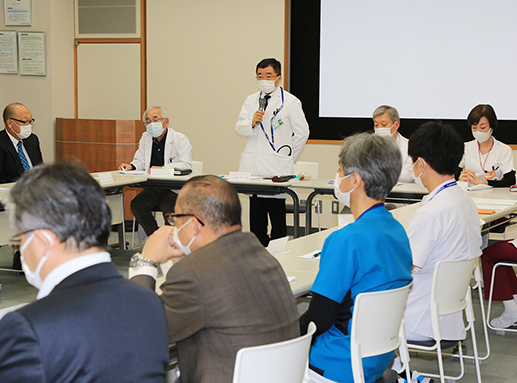 出席者から厳しい発言もあった「赤穂市民病院の医療を考える懇談会」