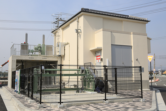 竣工した御崎第2ポンプ場